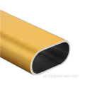 Tubo de alumínio personalizado tubo oval de extrusão de alumínio